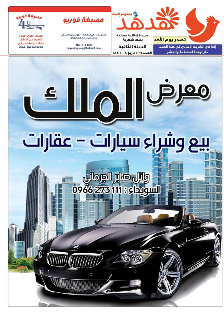 العدد: 29 - جريدة هدهد الإعلانية