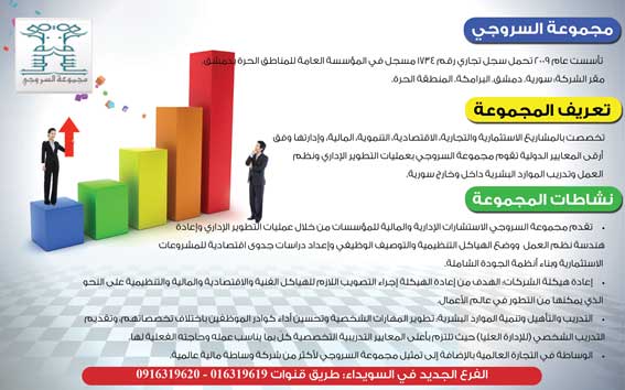 مجموعة السروجي -  - جريدة هدهد الإعلانية